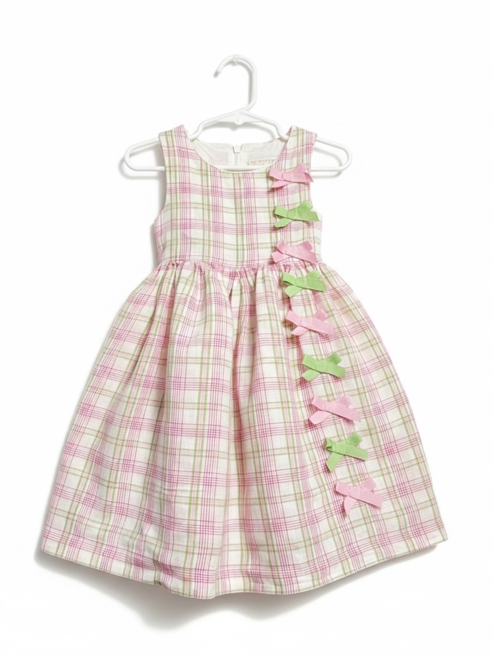 The Children's Place Pink & Green Plaid Sundress & Bloomer Set | Girls 24 Mo.